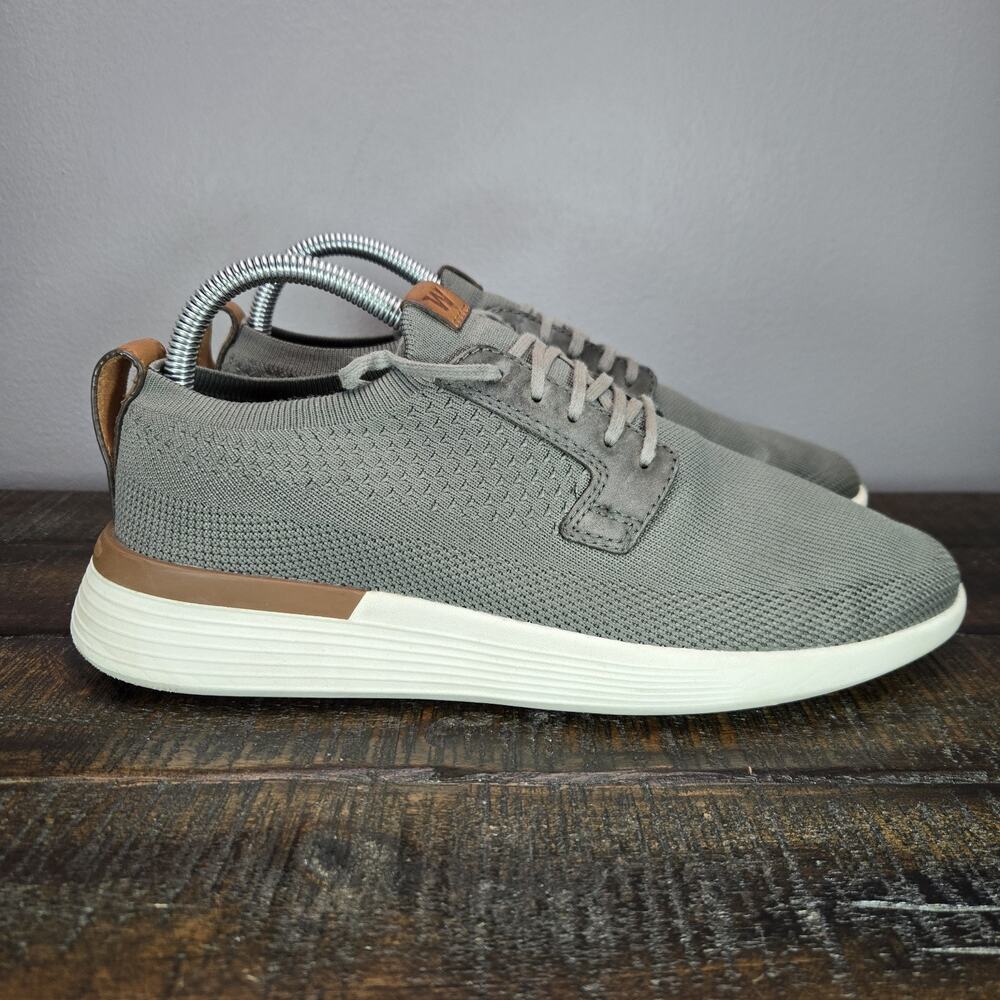Wolf and Shepherd Swiftknit Derby Mens Size 7 Lace Up Knit Shoes Gray White